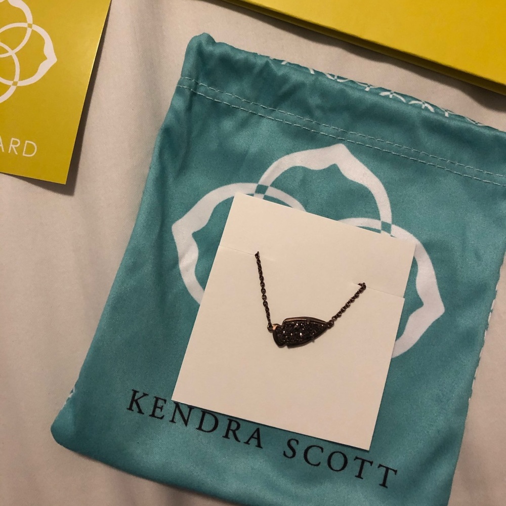 Kendra Scott Kasey Necklace in Chocolate Drusy